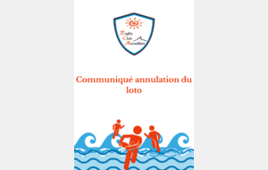 Communiqué annulation loto RCM